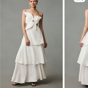 FARM Rio Ivory Flower Maxi Dress